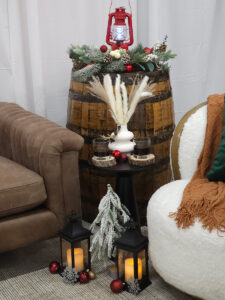 Whiskey Barrel Decor