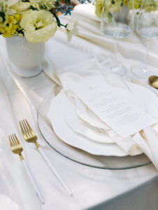 Hampton White & Gold Flatware