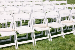 White Resin Chair with Pad