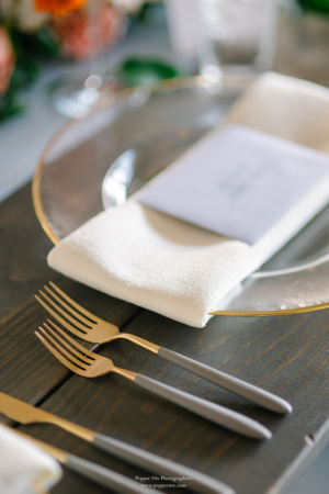Velo Gray & Gold Brushed Flatware