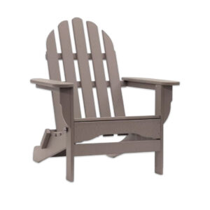 Adirondack Weathered Wood Resin Chair