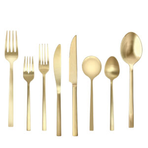 Arezzo Brushed Gold Flatware