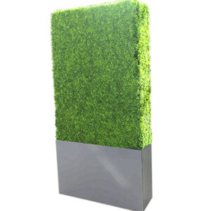 Artificial Boxwood Hedge with Planter Box 8′