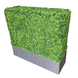 Artificial Boxwood Hedge with Planter Box