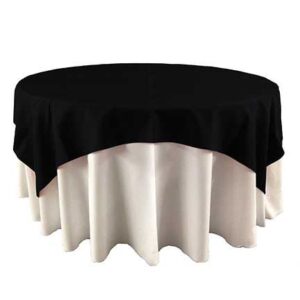 Black Polyester Linens