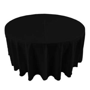 Black Polyester Linens