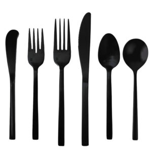 Arezzo Brushed Black Flatware