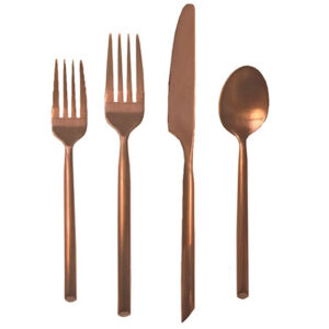 Capri Brushed Copper Flatware