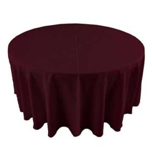 Burgundy Polyester Linens