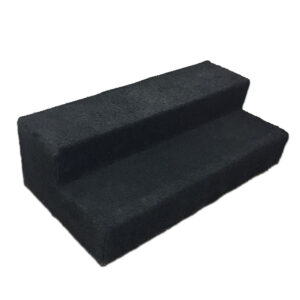 Black Carpeted Stage Stairs