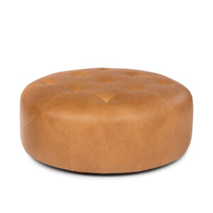 Charme Tan Leather Ottoman