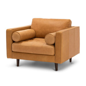 Charme Tan Leather Armchair