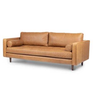 Charme Tan Leather Sofa