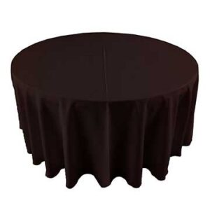 Chocolate Polyester Linens