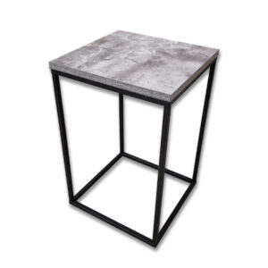 Concrete Gray Accent Table