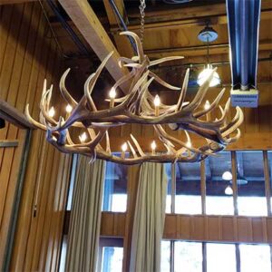 Large Elk Antler Chandelier