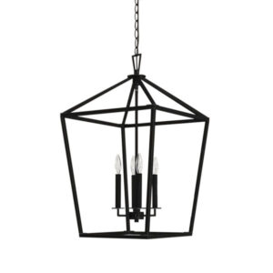 Geometric 4 Light Lantern Chandelier