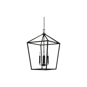 Geometric 4 Light Lantern Chandelier