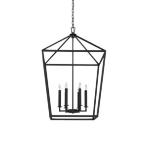 Geometric 6 Light Lantern Chandelier