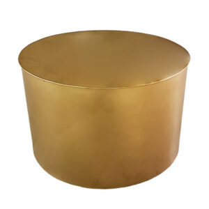 Gold Drum Coffee Table 27″