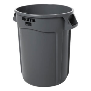 Gray Garbage Can