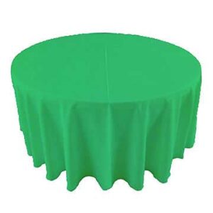 Kelly Green Polyester Linens