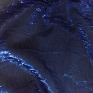 Midnight Blue Iridescent Crush Linen