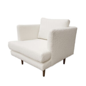 Miller Boucle White Armchair