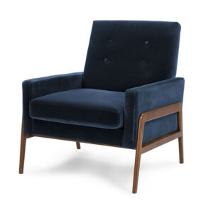 Nord Blue Velvet Armchair