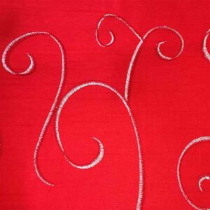 Nova China Red Swirl Linen