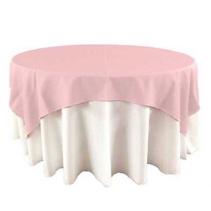 Pastel Pink Polyester Linens