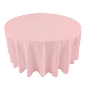 Pastel Pink Polyester Linens