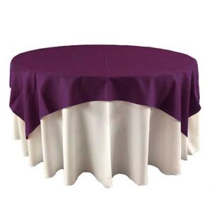 Plum Polyester Linens