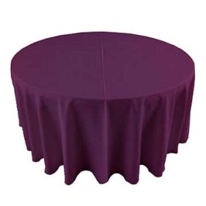 Plum Polyester Linens