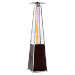 Pyramid Flame Glass Tube Patio Heater