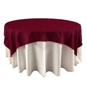 Raspberry Polyester Linens