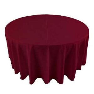 Raspberry Polyester Linens