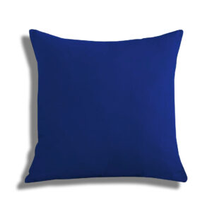 Royal Blue Cotton Throw Pillow 18″x18″