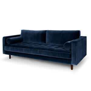 Sven Blue Velvet Sofa