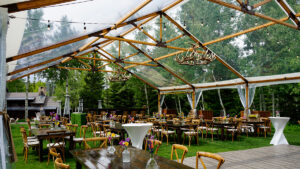 40′ x 75′ Clear Top Timbertrac Canopy/Tent