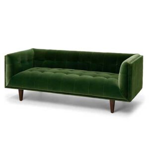 Cirrus Grass Green Velvet Sofa