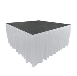 White Stage Skirting 13′