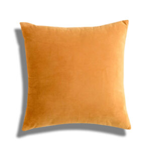 Yellow Velvet Throw Pillow 18″x18″