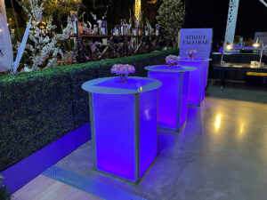 LED Lighted Décor 24″x 24″x 30″ with 36″ Round Table Top