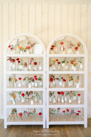 White Cane Etagere
