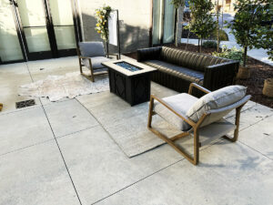 Modern Rectangular Propane Fire Pit