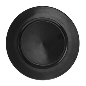 Black Lacquer Charger Round 13 inch