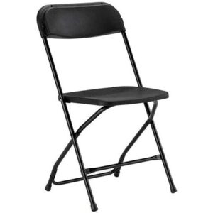 Black Plastic Folding Chair