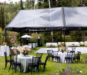 40′ x 60′ Clear Top with Black Trim Cascade Canopy/Tent