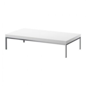 White & Chrome Coffee Table